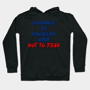 courage is knowing what not to fear Hoodie